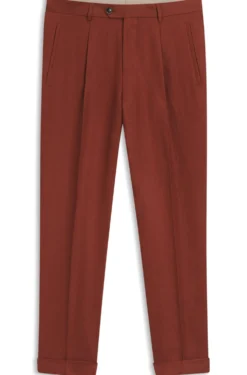 Regular-Fit Hose aus knitterfreiem Leinen