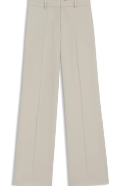 Regular-Fit Hose aus Stretch-Gewebe mit weitem Beinverlauf