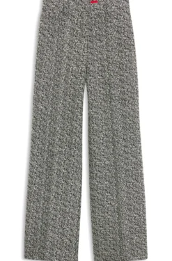 Regular-Fit Hose aus Stretch-Gewebe mit Fischgrätmuster