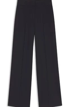 Regular-Fit Hose aus Stretch-Gewebe mit weitem Bein