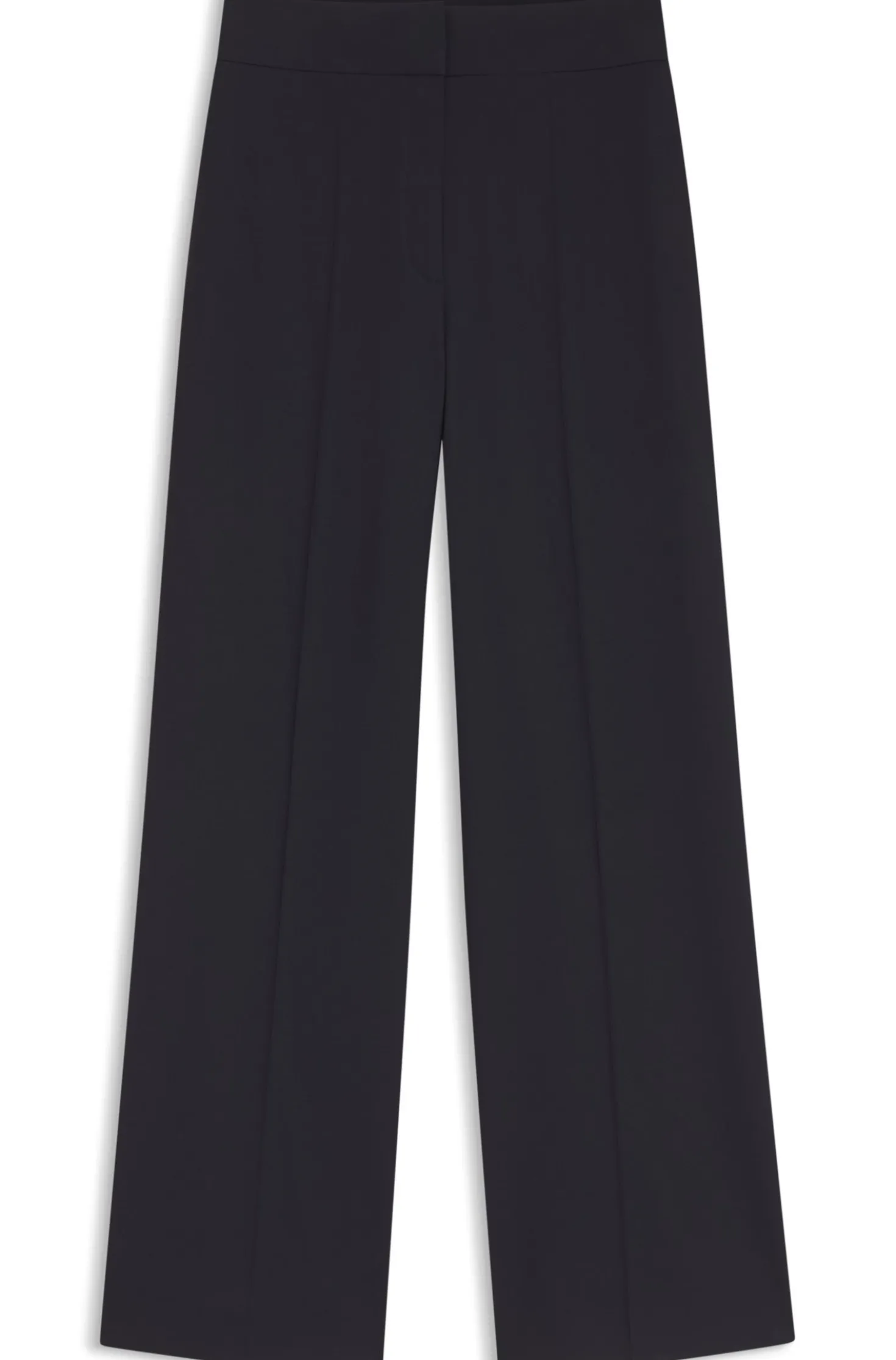 Regular-Fit Hose aus Stretch-Gewebe mit weitem Bein