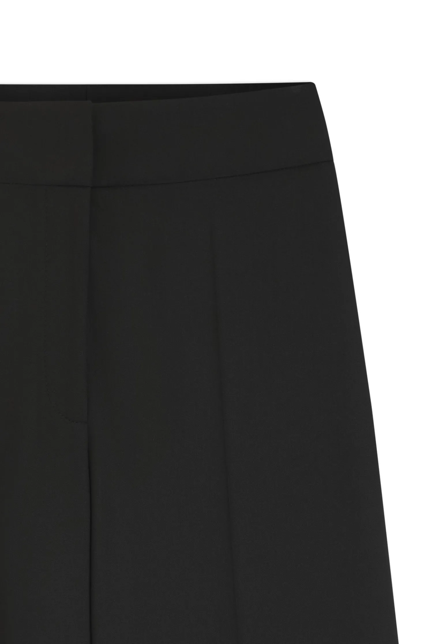 Regular-Fit Hose aus Stretch-Gewebe mit weitem Bein