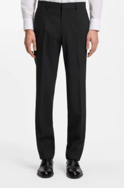 Regular-Fit Hose aus Stretch-Wolle