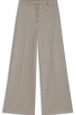 Regular-Fit Hose mit filigranem Hahnentritt-Muster