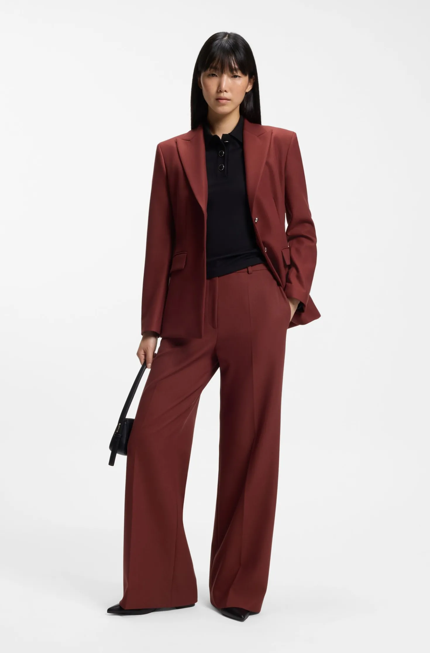 Regular-Fit Hose mit weitem Bein