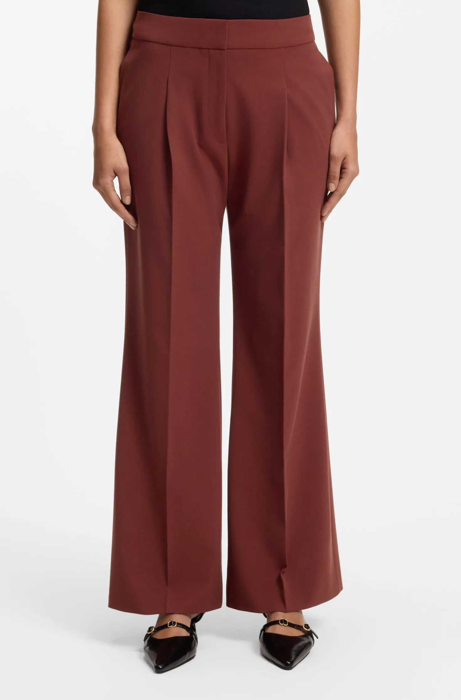 Regular-Fit Hose mit weitem Bein