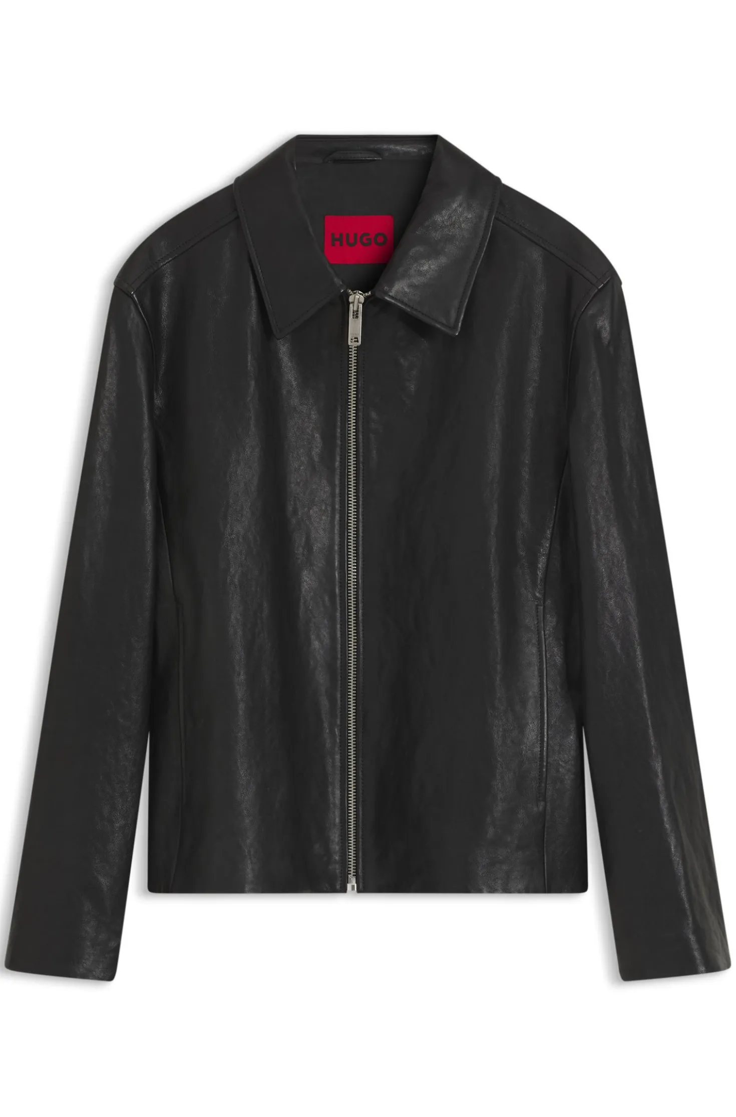 Regular-Fit Jacke aus Nappaleder