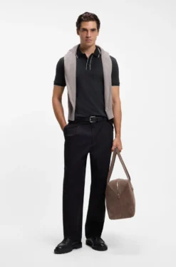 Regular-Fit Poloshirt aus Baumwolle