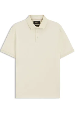 Regular-Fit Poloshirt aus merzerisierter italienischer Baumwolle