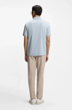 Regular-Fit Poloshirt aus merzerisierter italienischer Baumwolle