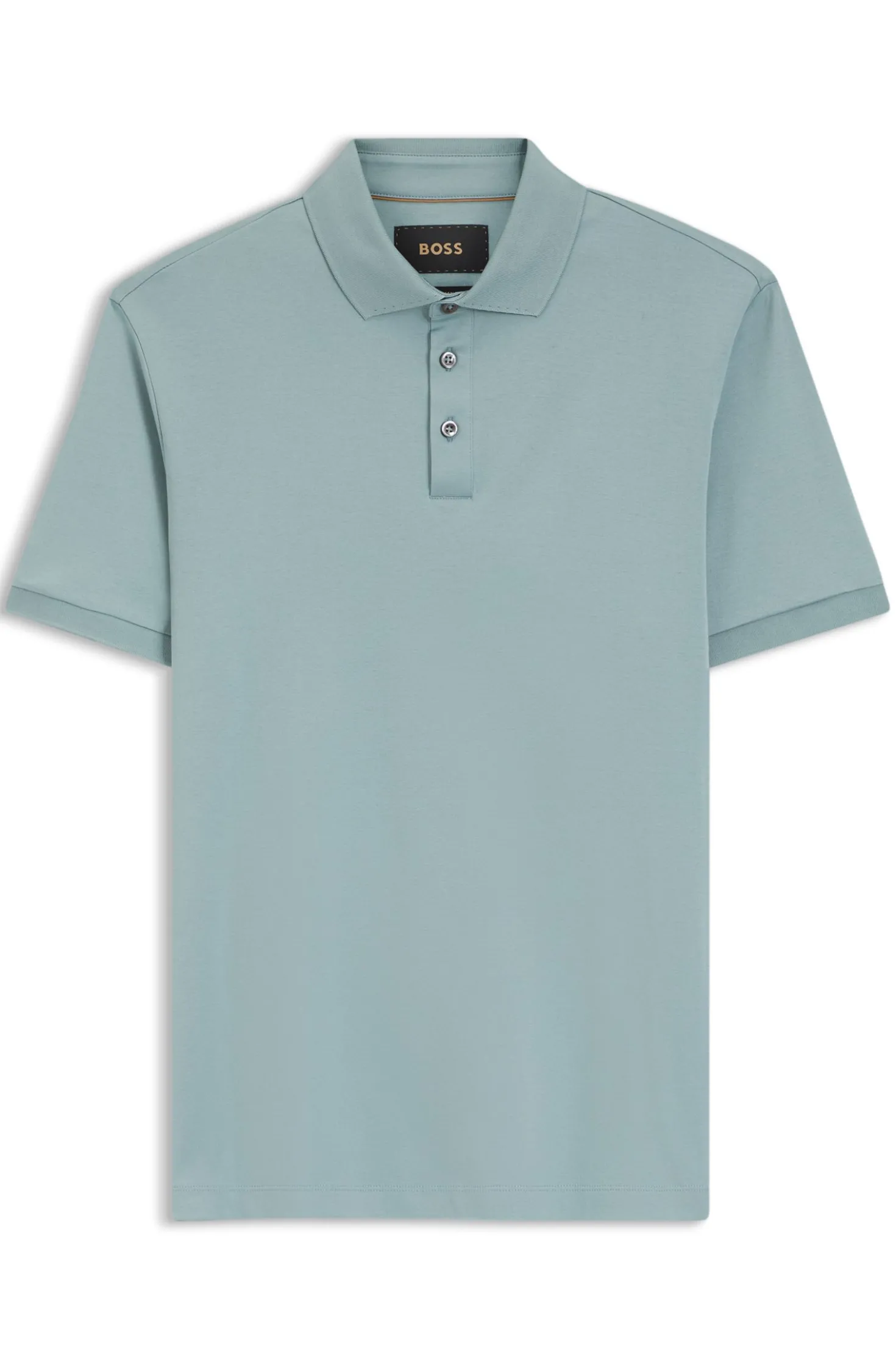 Regular-Fit Poloshirt aus merzerisierter italienischer Baumwolle