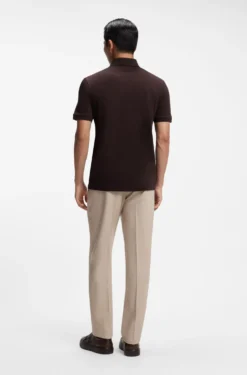 Regular-Fit Poloshirt aus merzerisierter italienischer Baumwolle
