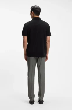 Regular-Fit Poloshirt aus merzerisierter italienischer Baumwolle
