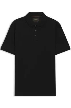 Regular-Fit Poloshirt aus merzerisierter italienischer Baumwolle