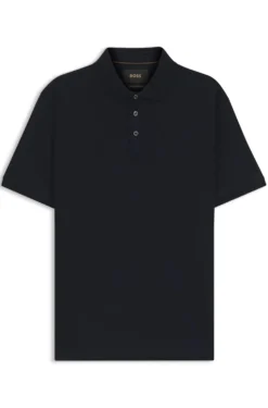 Regular-Fit Poloshirt aus merzerisierter italienischer Baumwolle