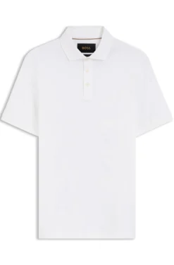 Regular-Fit Poloshirt aus merzerisierter italienischer Baumwolle