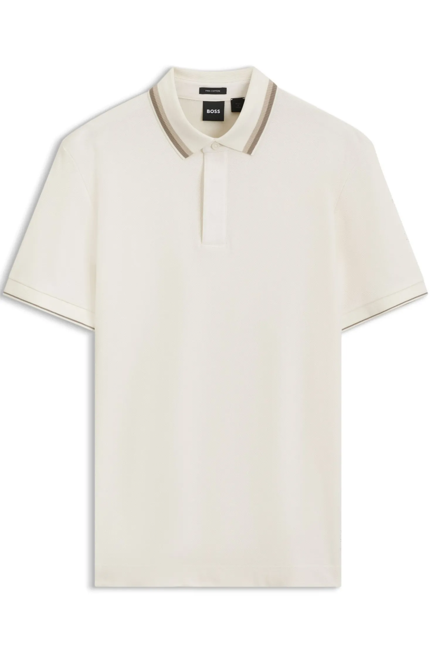 Regular-Fit Poloshirt aus strukturiertem Baumwoll-Piqué