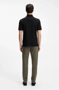 Regular-Fit Poloshirt aus wabenstrukturiertem Baumwoll-Piqué