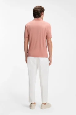 Regular-Fit Poloshirt aus Woll-Mix