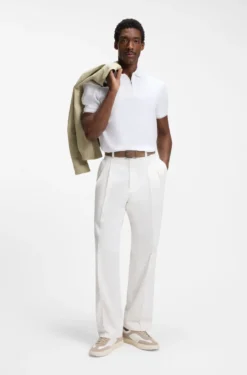 Regular-Fit Poloshirt mit Zip