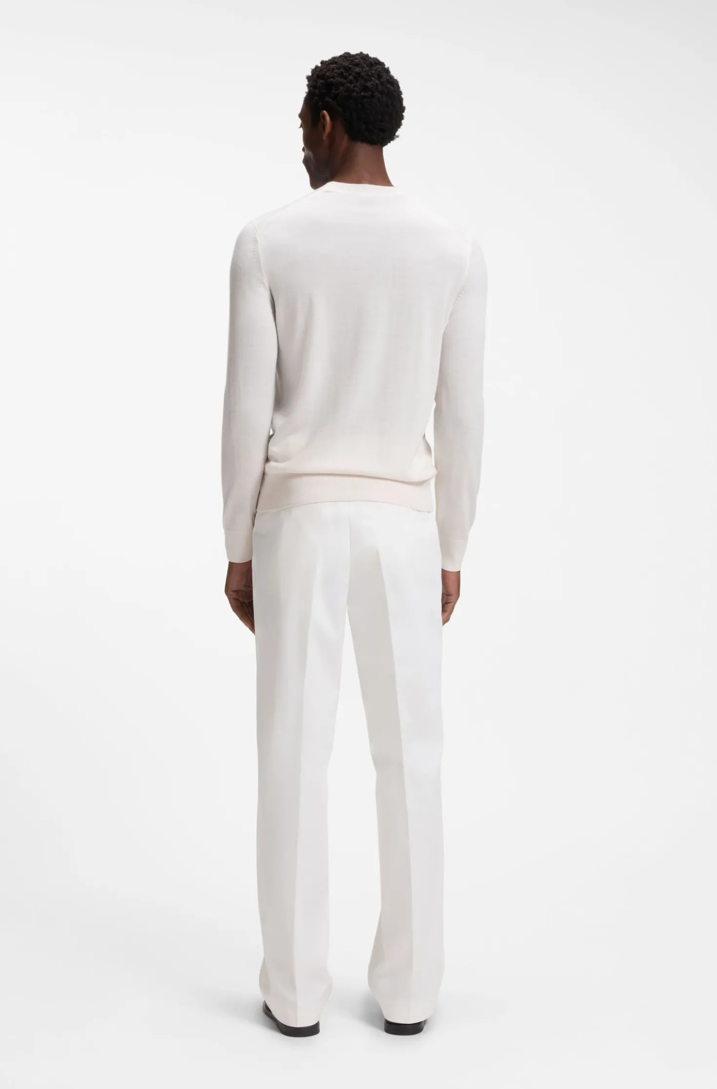 Regular-Fit Pullover aus Merinowolle