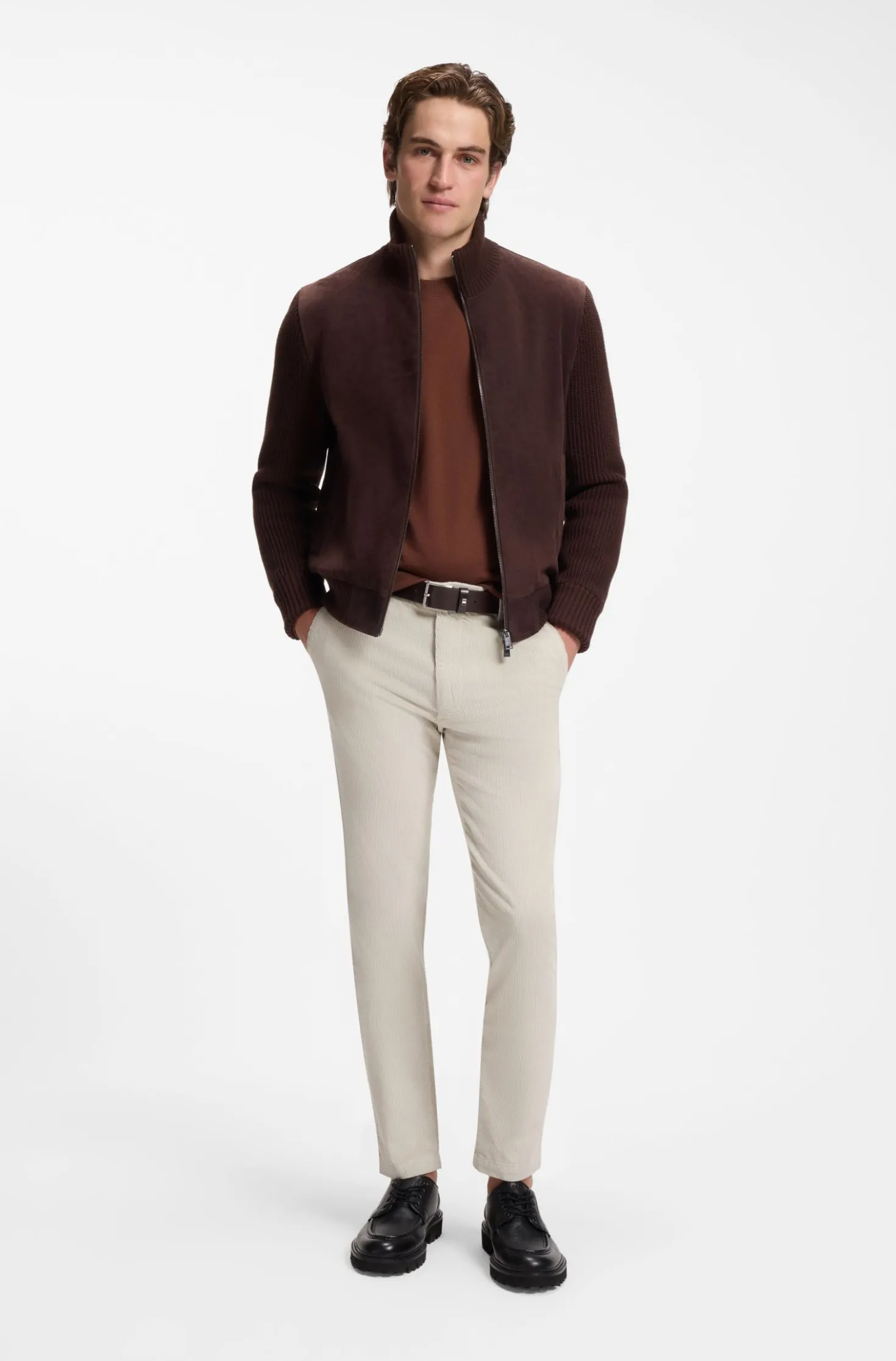 Regular-Fit Pullover aus Merinowolle