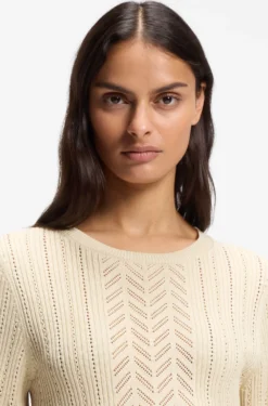 Regular-Fit Pullover mit offener Strickstruktur