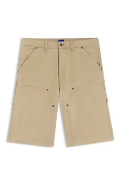 Regular-Fit Shorts aus Stretch-Baumwoll-Canvas