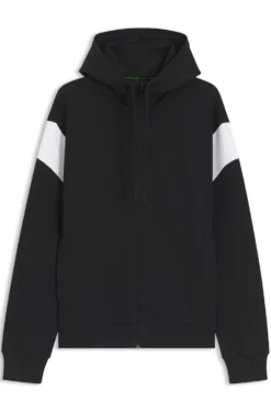 Regular-Fit Sweatshirt aus Spacer-Piqué mit Reißverschluss