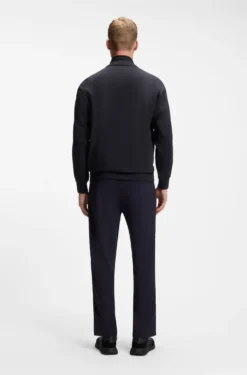 Regular-Fit Sweatshirt mit tonalem Jacquard-Tape