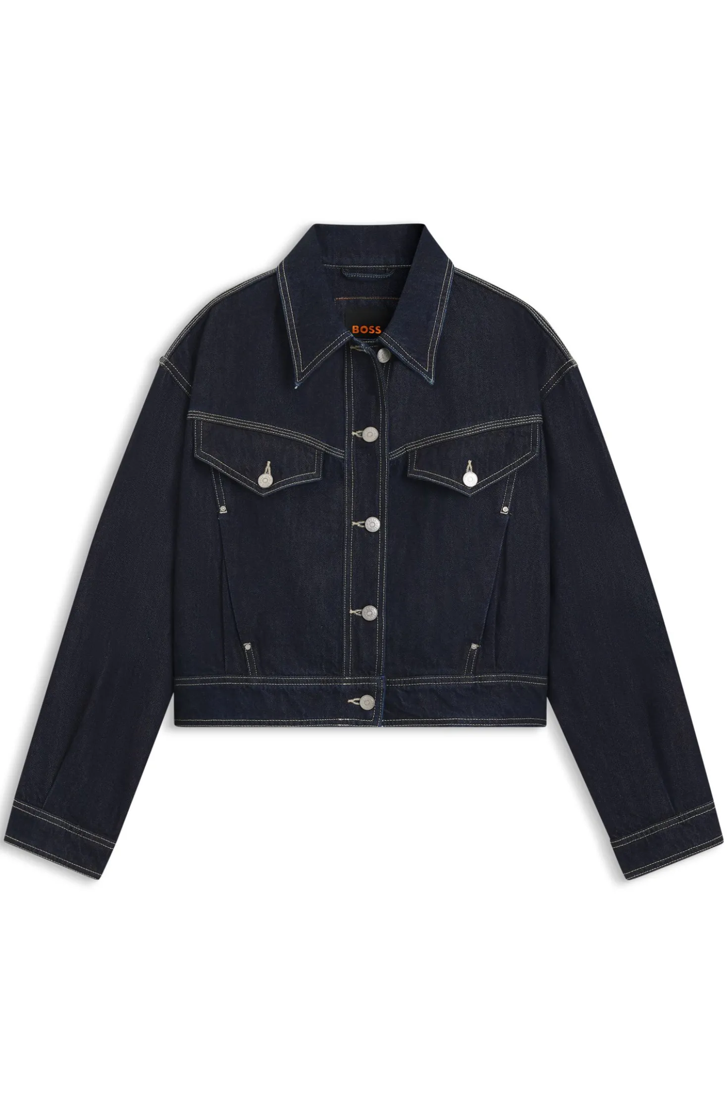 Regular-Fit Truckerjacke aus Denim mit Rinse-Waschung