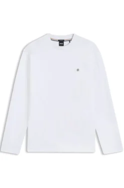 Regular-Fit T-Shirt aus Baumwolle mit dezentem Logo-Detail