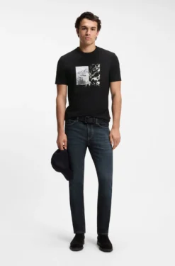 Regular-Fit T-Shirt aus leichtem Baumwoll-Jersey