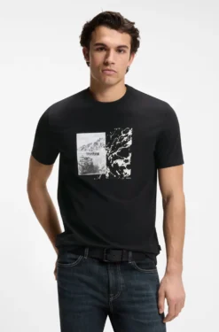 Regular-Fit T-Shirt aus leichtem Baumwoll-Jersey