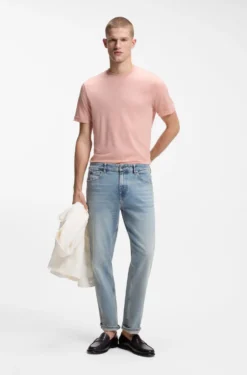 Regular-Fit T-Shirt aus Woll-Mix