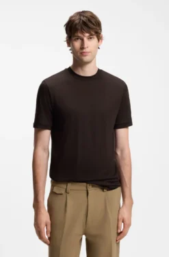 Regular-Fit T-Shirt aus Woll-Mix