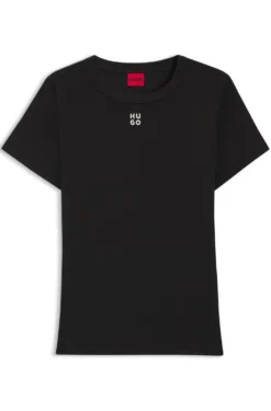 Regular-Fit T-Shirt mit gesticktem Stack-Logo