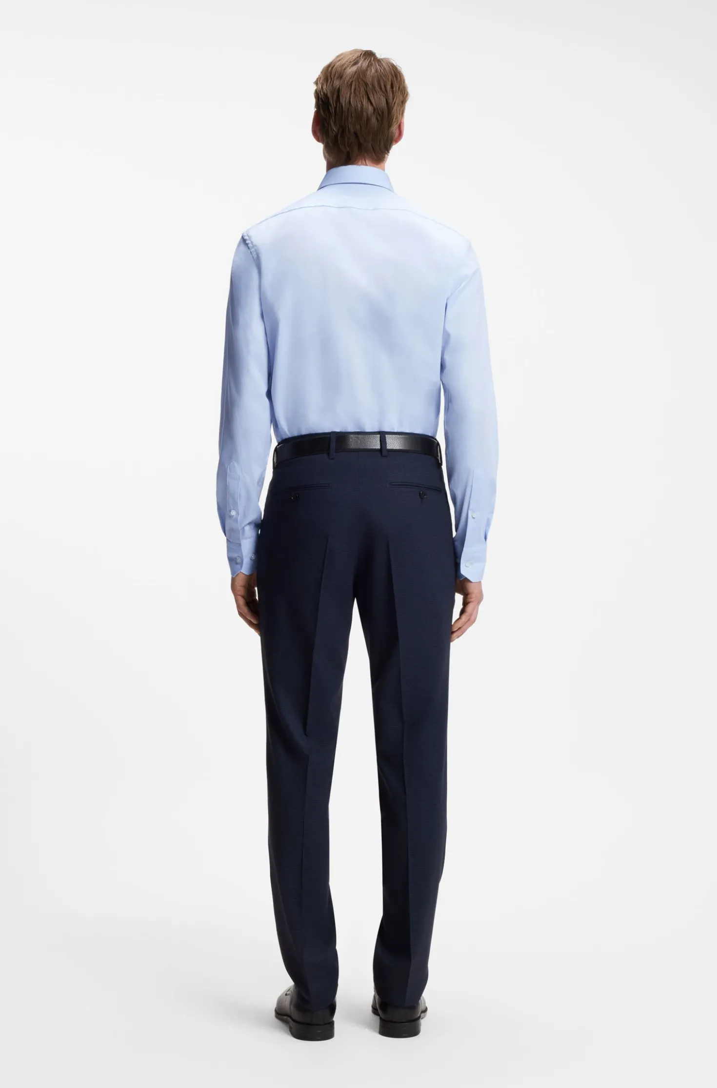 Regular-Fit Twill-Hemd aus Stretch-Baumwolle