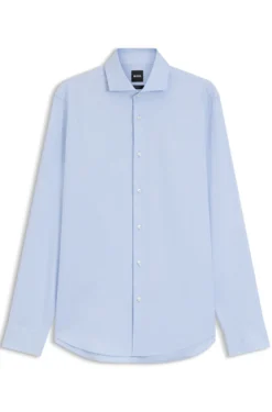 Regular-Fit Twill-Hemd aus Stretch-Baumwolle