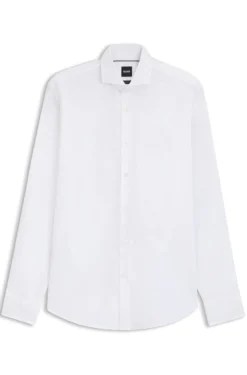Regular-Fit Twill-Hemd aus Stretch-Baumwolle