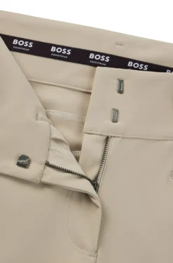 Reithose mit hohem Bund und Kniebesatz