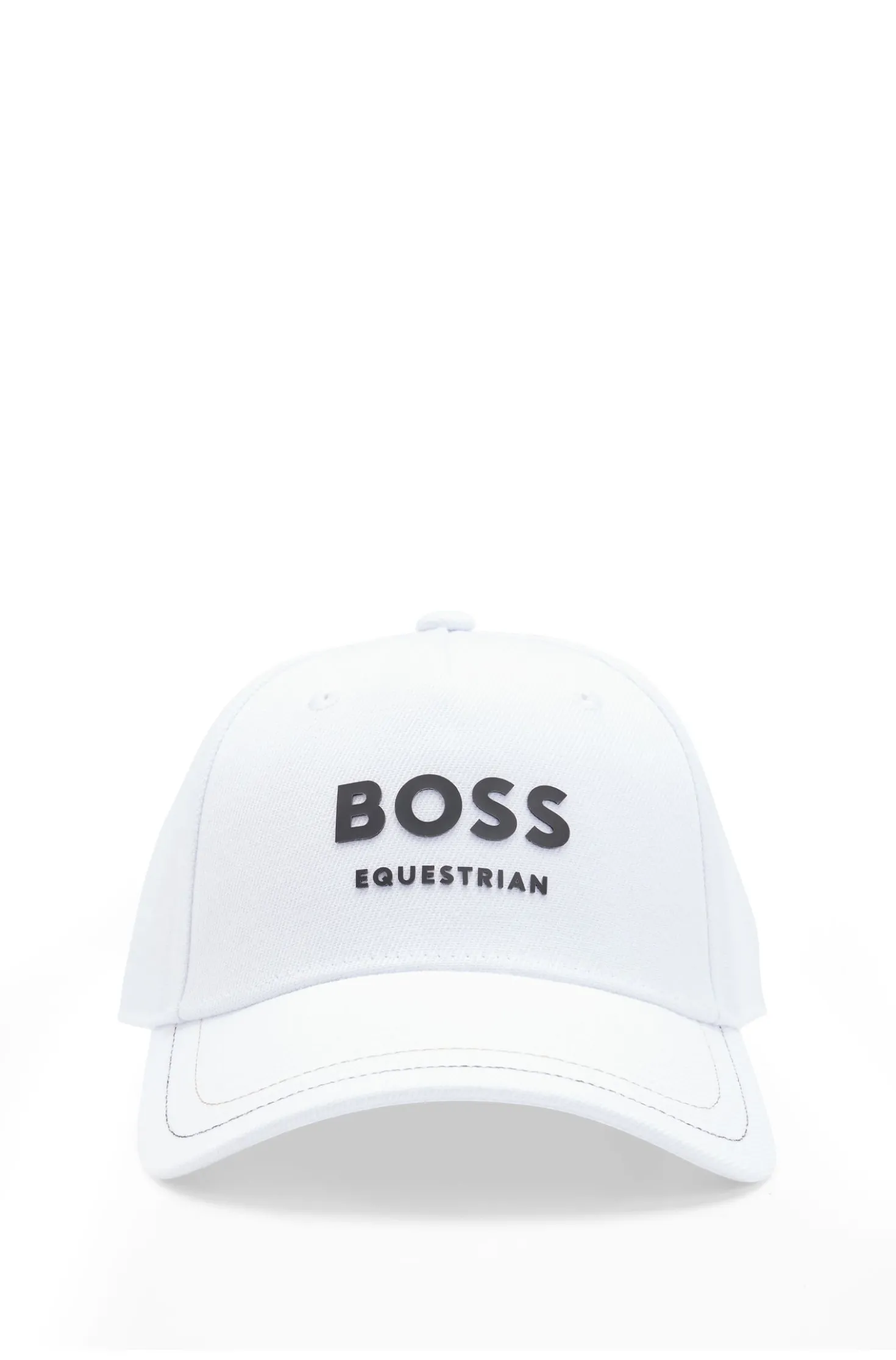Reitsport-Cap mit fünf Bahnen und Logo-Details