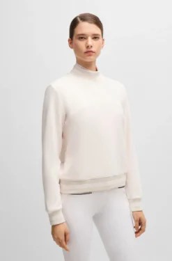 Reitsport-Pullover aus italienischer Stretch-Baumwolle