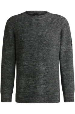 Reitsport-Pullover aus meliertem Strick
