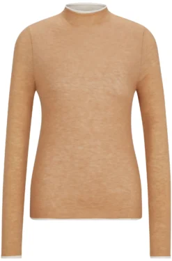 Reitsport-Pullover aus softem Strick mit zweifarbigem Effekt