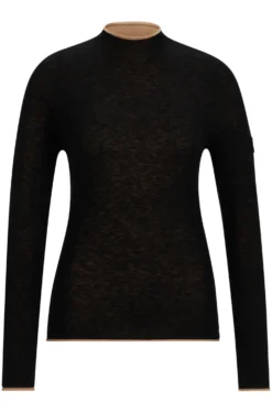 Reitsport-Pullover aus softem Strick mit zweifarbigem Effekt