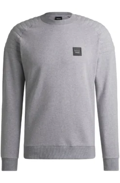 Reitsport-Sweatshirt aus Stretch-Baumwolle mit Schulternähten