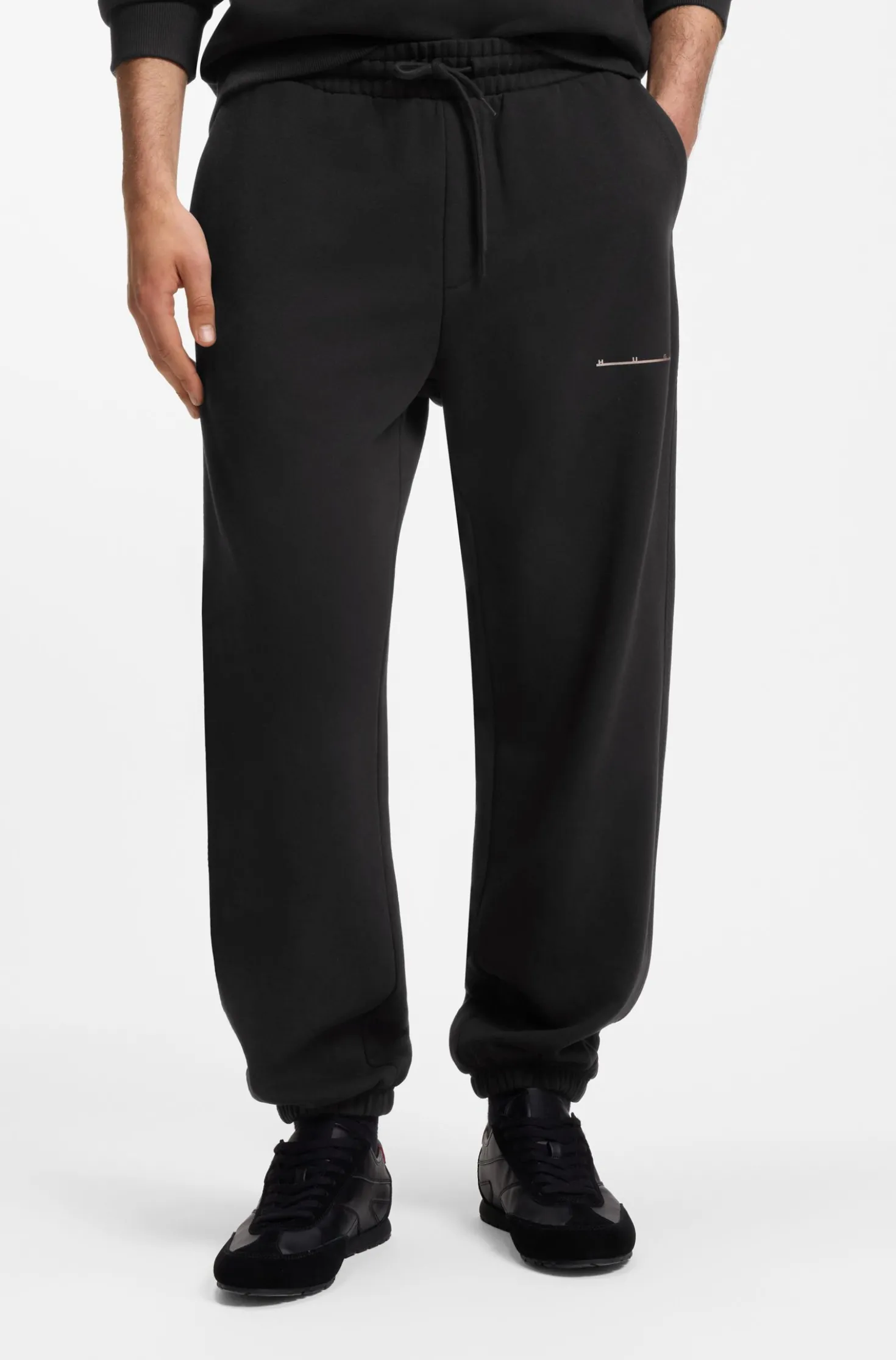 Relaxed-Fit Baumwollhose mit Streetwear-Logo