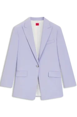 Relaxed-Fit Blazer aus elastischem Gewebe
