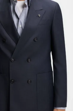 Relaxed-Fit Blazer aus fein gemusterter Schurwolle